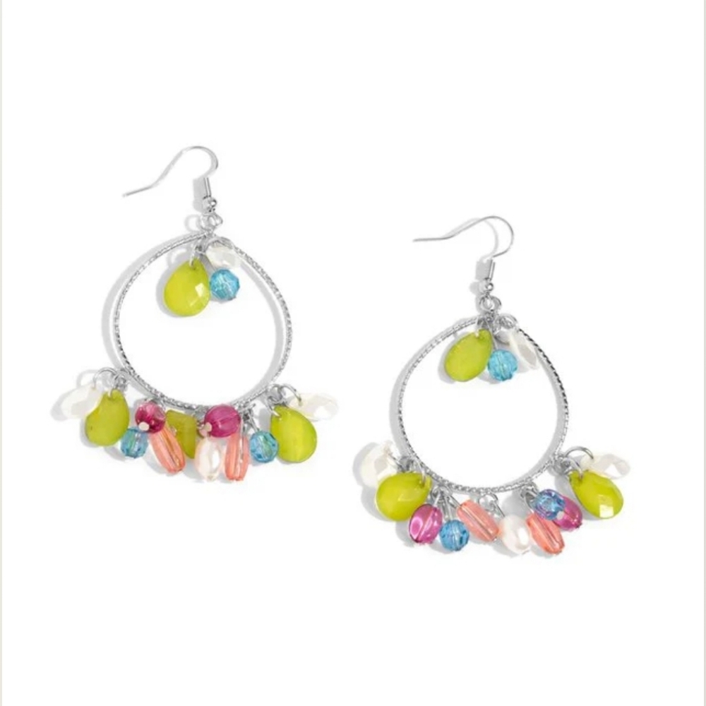 Elite Expression Multi-Color Beaded Earrings